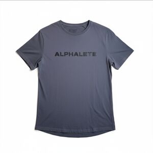 Alphalete Performance Fit Short Sleeve Tee - Gray - Size Medium
